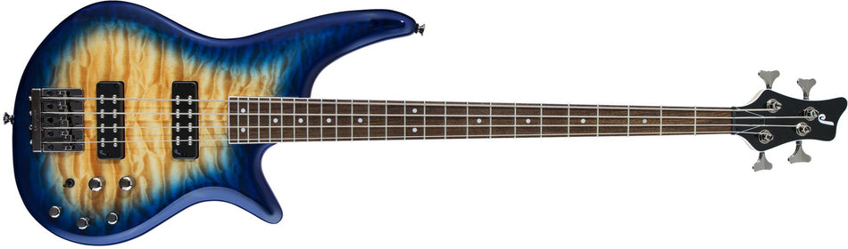 DNLC - Jackson JS Series Spectra Bass JS3Q Electric Guitar Amber Blue Burst