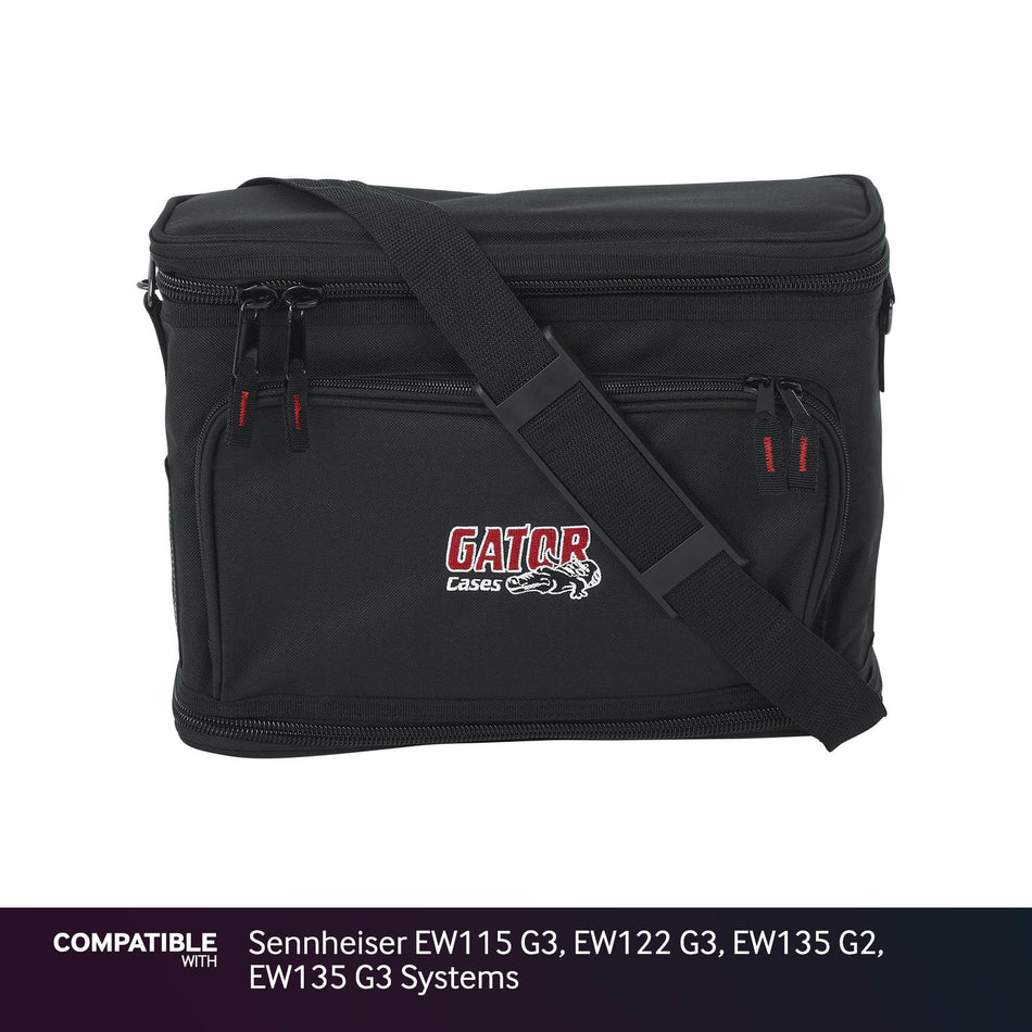 Gator Wireless Gig Bag for Sennheiser EW115 G3, EW122 G3, EW135 G2, EW135 G3 Systems