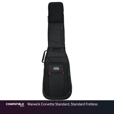 Gator Ultimate Gig Bag for Warwick Corvette Standard, Standard Fretless