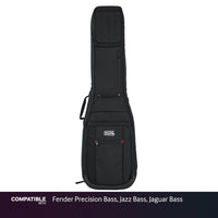 Gator Dual Ultimate Gig Bag for Fender Precision Bass, Jazz Bass, Jaguar Bass