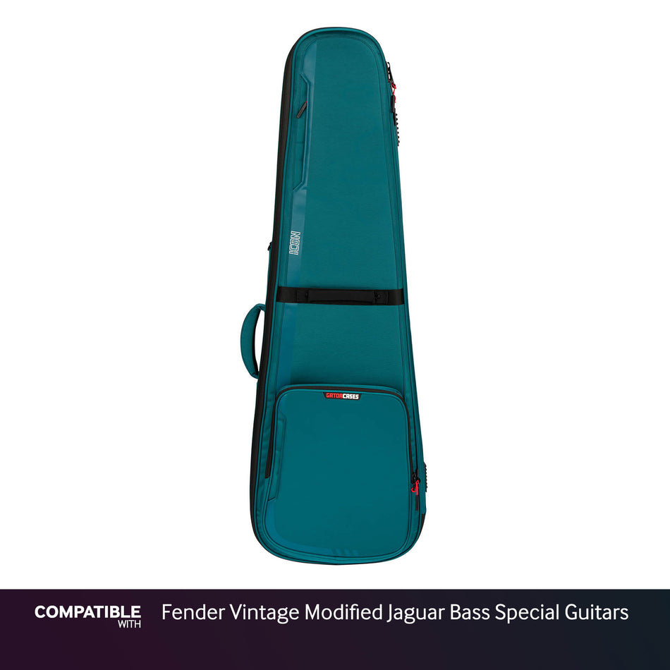 Gator Blue ICON Case for Fender Vintage Modified Jaguar Bass Special Guitars