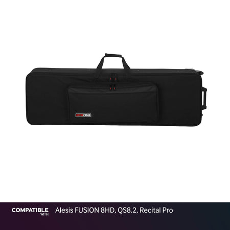 Gator Slim Keyboard Case for Alesis FUSION 8HD, QS8.2, Recital Pro