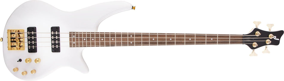 DNLC - Jackson JS Series Spectra Bass JS3 Electric Bass Guitar in Snow White with Laurel Fingerboard
