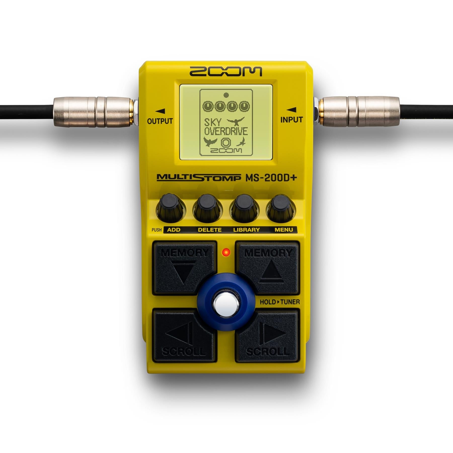 Zoom MS-200D+ MultiStomp Pedal Bundle with 15ft Pro Co 1/4" TS Instrument Cable