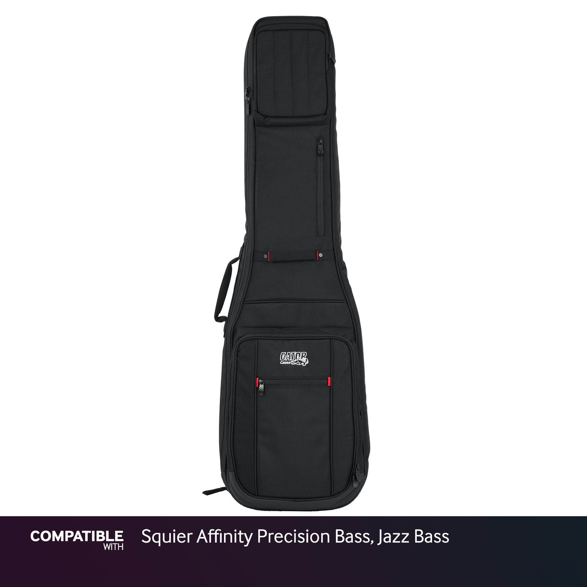 Gator Dual Ultimate Gig Bag for Squier Affinity Precision Bass, Jazz Bass