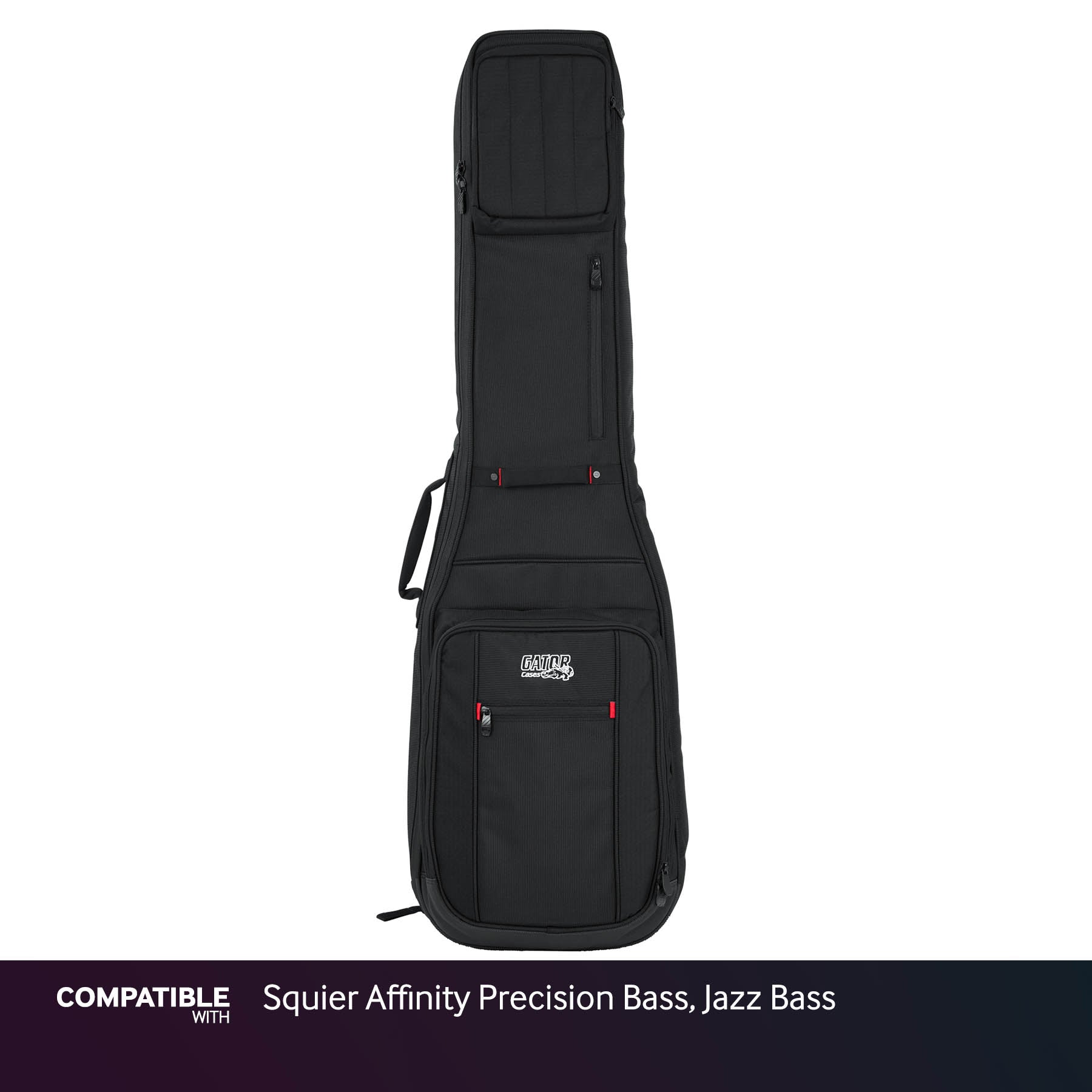 Gator Dual Ultimate Gig Bag for Squier Affinity Precision Bass, Jazz Bass