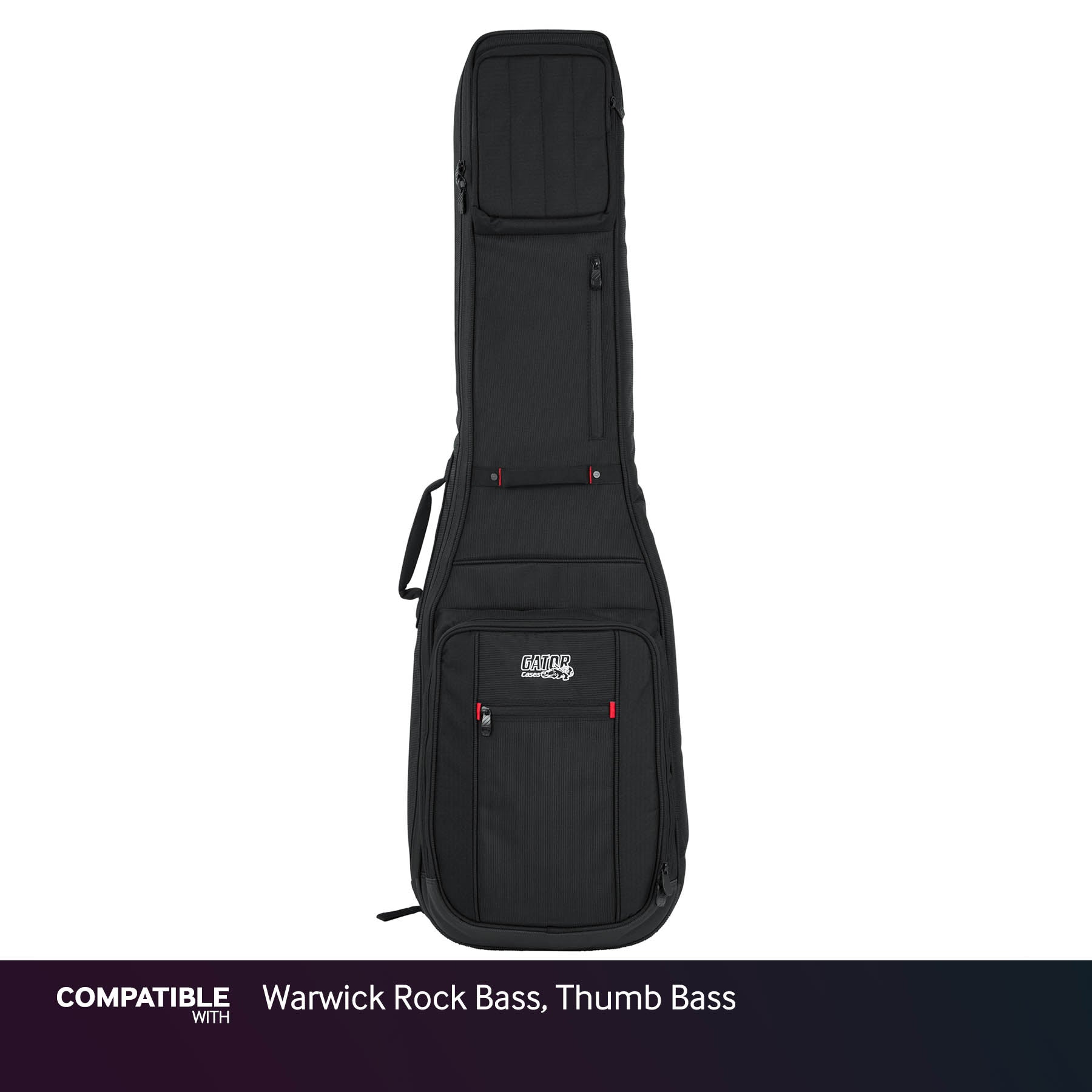 Gator Dual Ultimate Gig Bag for Warwick Rock Bass, Thumb Bass
