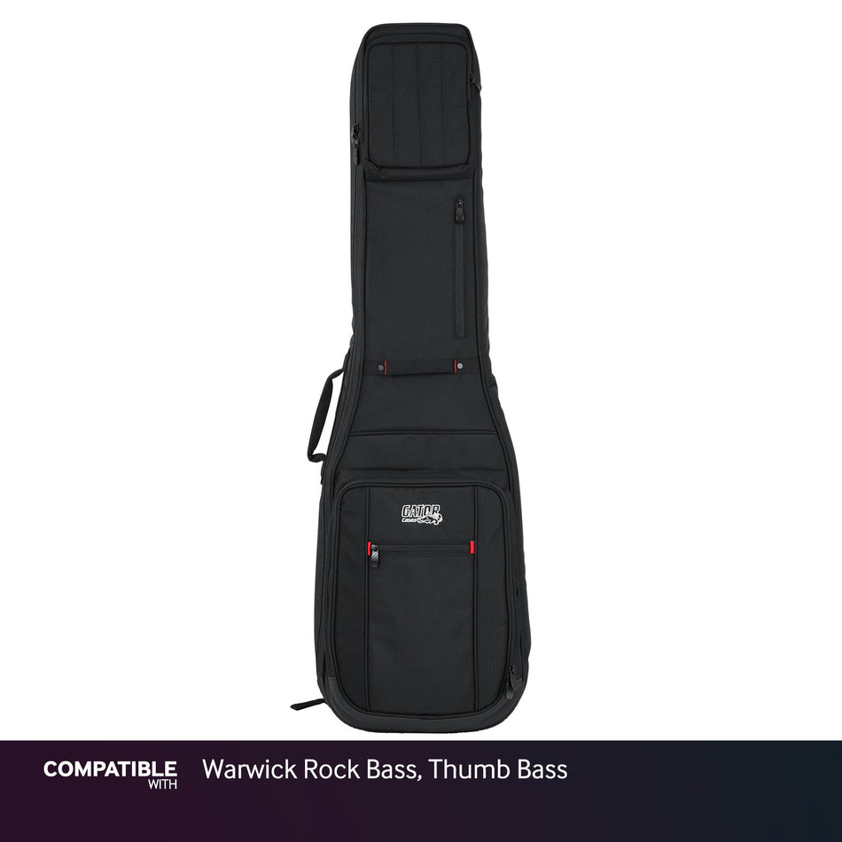 Gator Dual Ultimate Gig Bag for Warwick Rock Bass, Thumb Bass