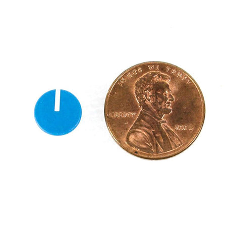 Blue Knob Cap with White Indicator Line for DBX 530, 560A, 580 500-Series Modules