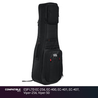 Gator Dual Ultimate Gig Bag for ESP LTD EC-256, EC-400, EC-401, EC-407, Viper-256, Viper-50