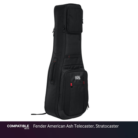 Gator Dual Ultimate Gig Bag for Fender American Ash Telecaster, Stratocaster