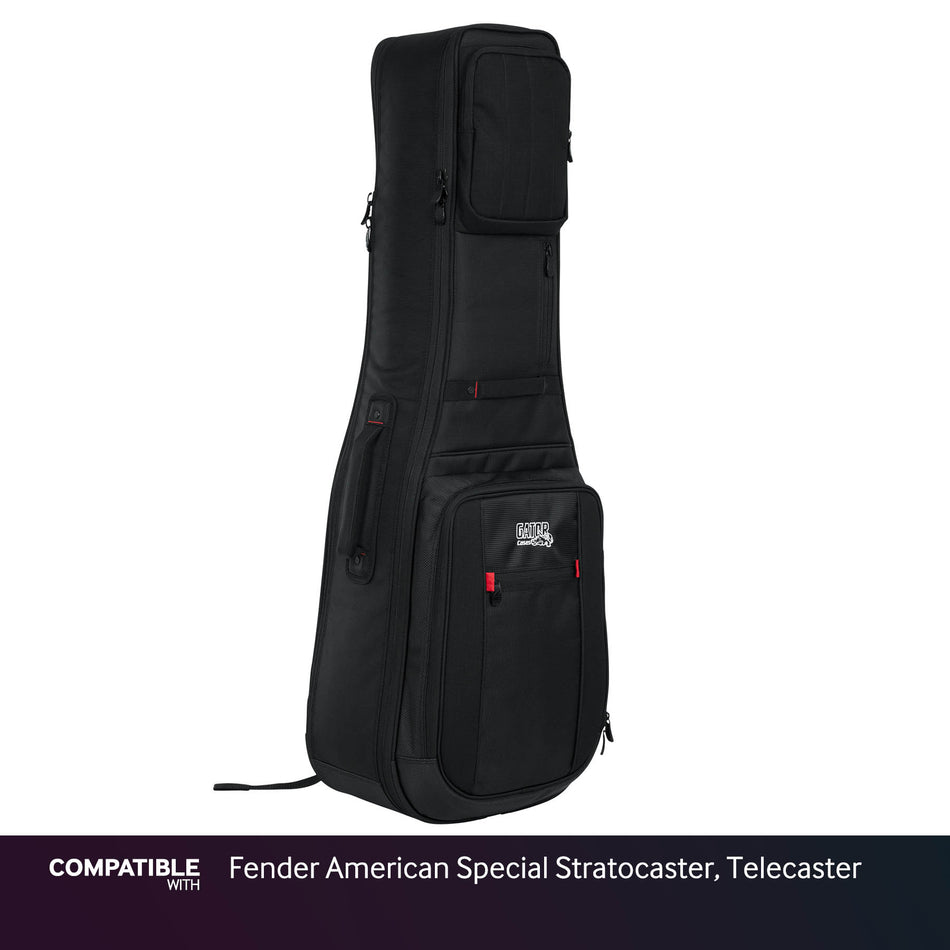 Gator Dual Ultimate Gig Bag for Fender American Special Stratocaster, Telecaster