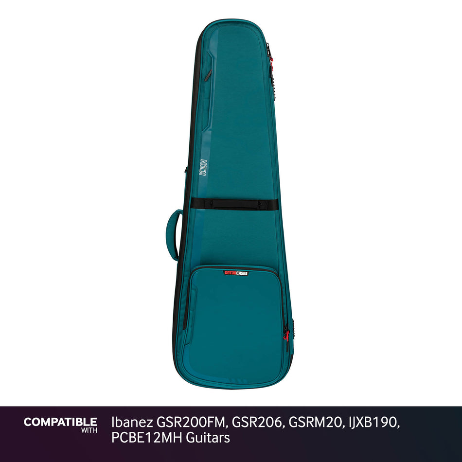 Gator Blue ICON Case for Ibanez GSR200FM, GSR206, GSRM20, IJXB190, PCBE12MH Guitars