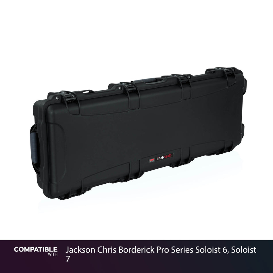Gator Waterproof Case for Jackson Chris Borderick Pro Series Soloist 6, Soloist 7