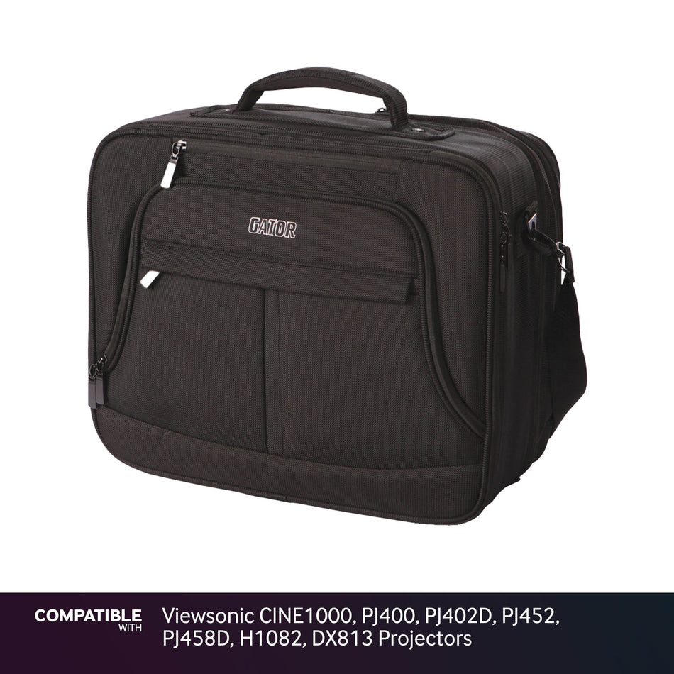 Gator Laptop & Projector Case for Viewsonic CINE1000, PJ400, PJ402D, PJ452, PJ458D, H1082, DX813 Projectors