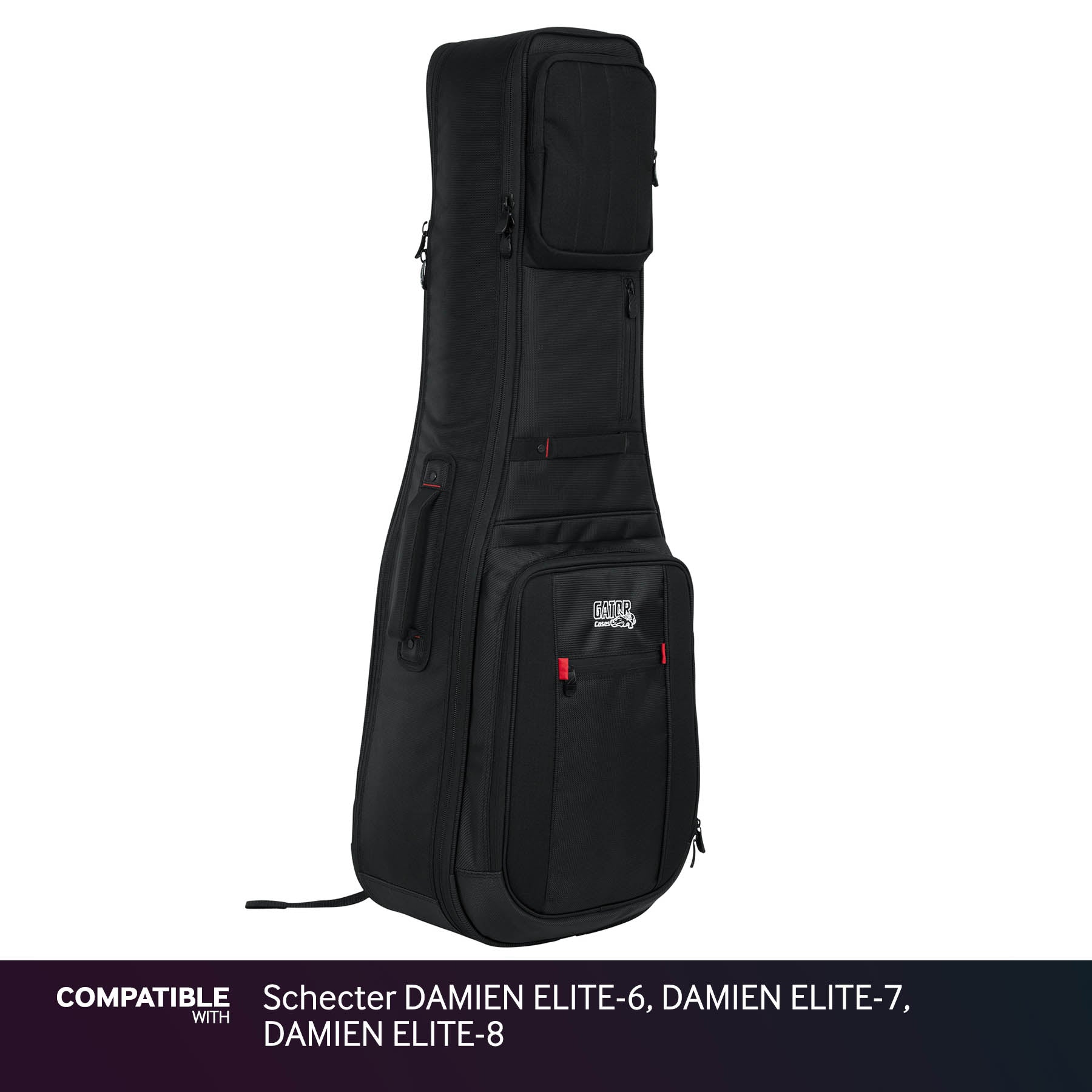 Gator Dual Ultimate Gig Bag for Schecter DAMIEN ELITE-6, DAMIEN ELITE-7, DAMIEN ELITE-8