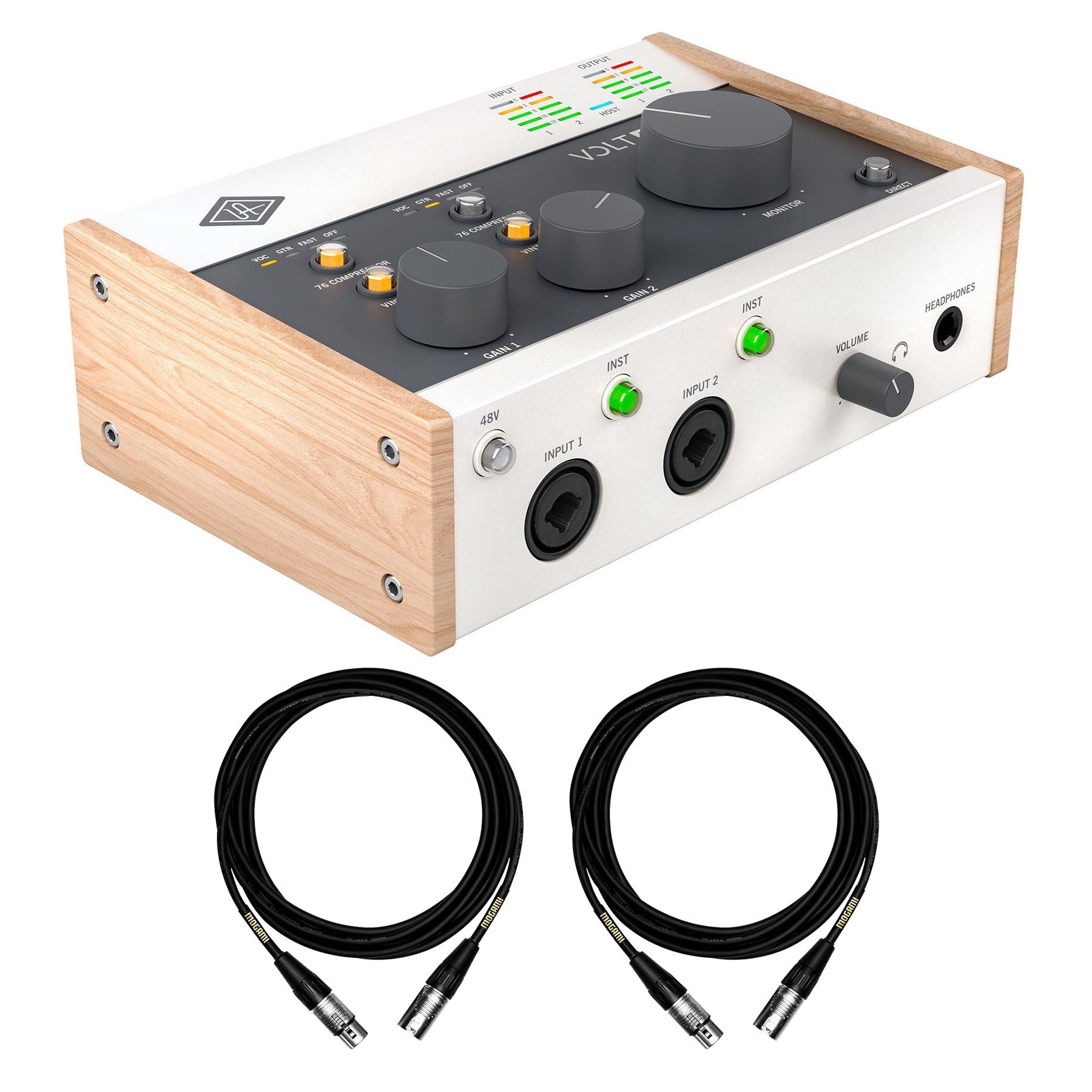 Universal Audio Volt 276 USB-C Audio Interface Bundle with Mogami