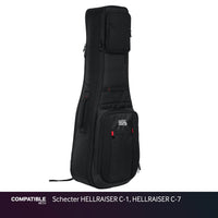 Gator Dual Ultimate Gig Bag for Schecter HELLRAISER C-1, HELLRAISER C-7