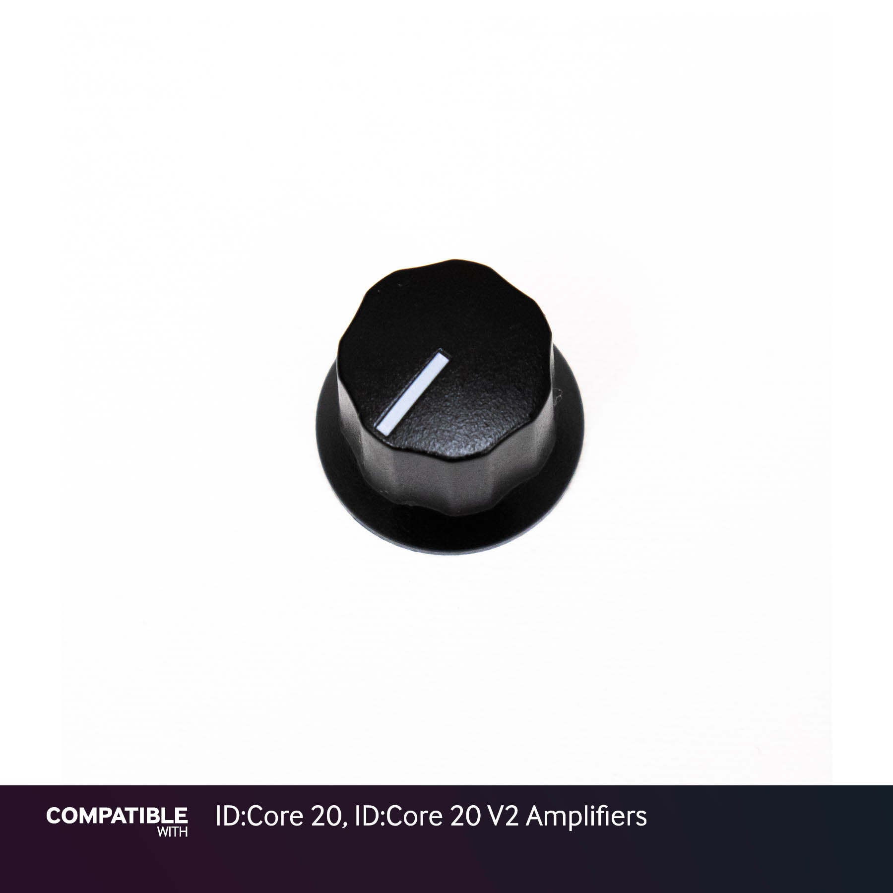 Blackstar Black Knob with Line for ID:Core 20, ID:Core 20 V2 Amplifiers