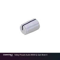 Collet Knob with Gray Cap for Valley People Audio MAXI-Q, Gain Brain II