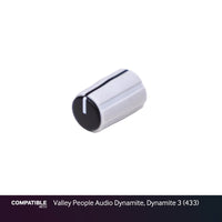 Collet Knob with Black Cap for Valley People Audio Dynamite, Dynamite 3 (433)
