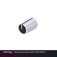 Collet Knob with Black Cap for Valley People Audio GATEX, 400, KEPEX II