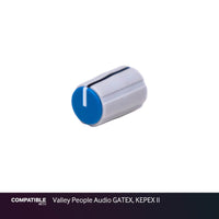 Collet Knob with Blue Cap for Valley People Audio GATEX, KEPEX II