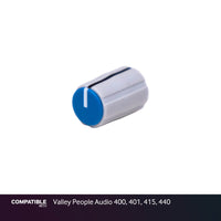 Collet Knob with Blue Cap for Valley People Audio 400, 401, 415, 440