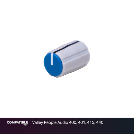 Collet Knob with Blue Cap for Valley People Audio 400, 401, 415, 440