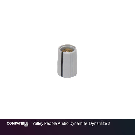 Gray Collet Knob with Line for Valley People Audio Dynamite, Dynamite 2
