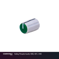 Collet Knob with Green Cap for Valley People Audio 400, 401, 440