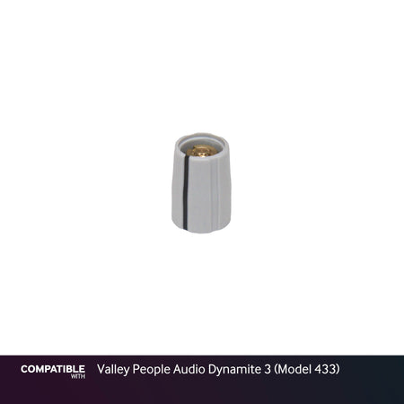 Gray Collet Knob with Line for Valley People Audio Dynamite 3 (Model 433)