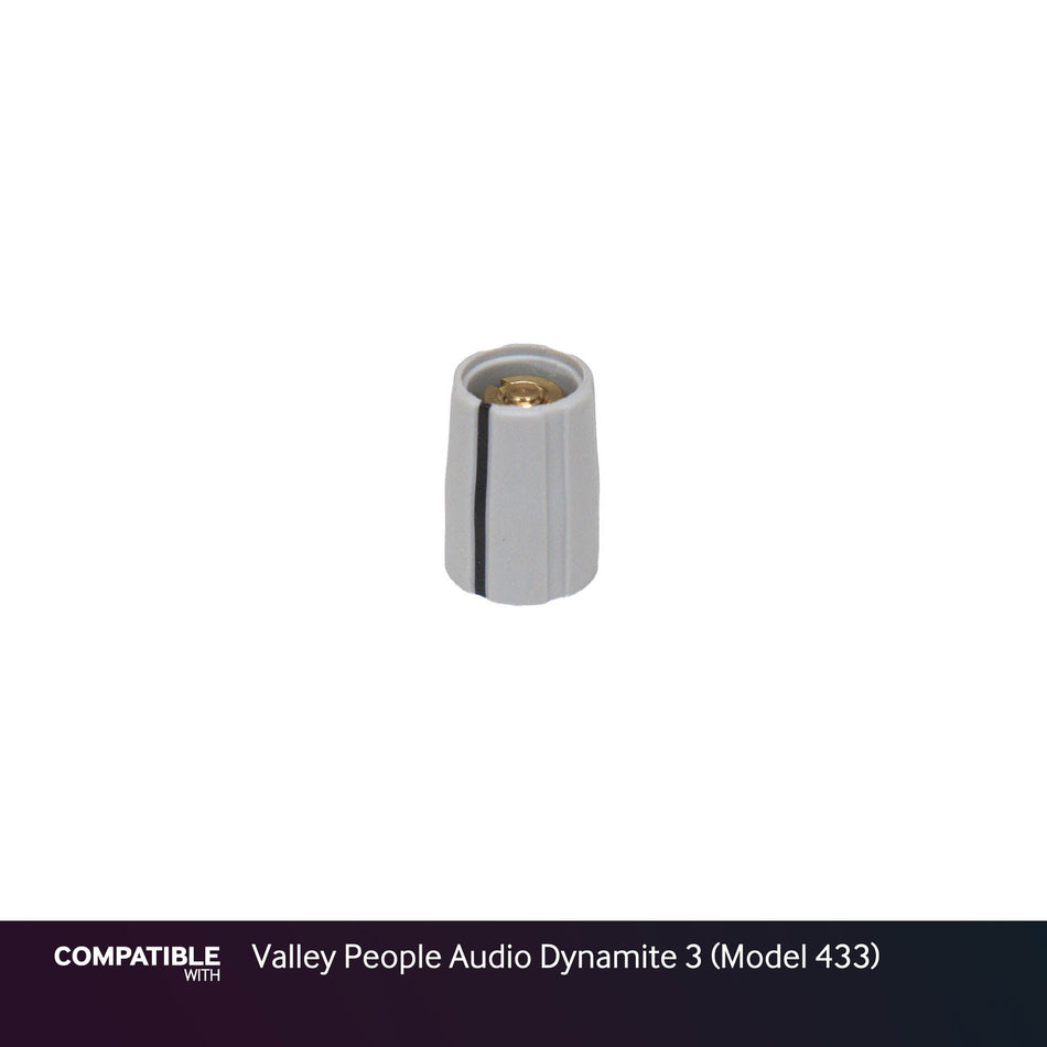 Gray Collet Knob with Line for Valley People Audio Dynamite 3 (Model 433)