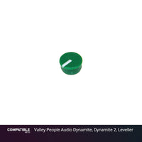 Green Knob Cap for Valley People Audio Dynamite, Dynamite 2, Leveller
