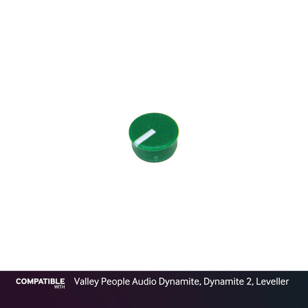 Green Knob Cap for Valley People Audio Dynamite, Dynamite 2, Leveller