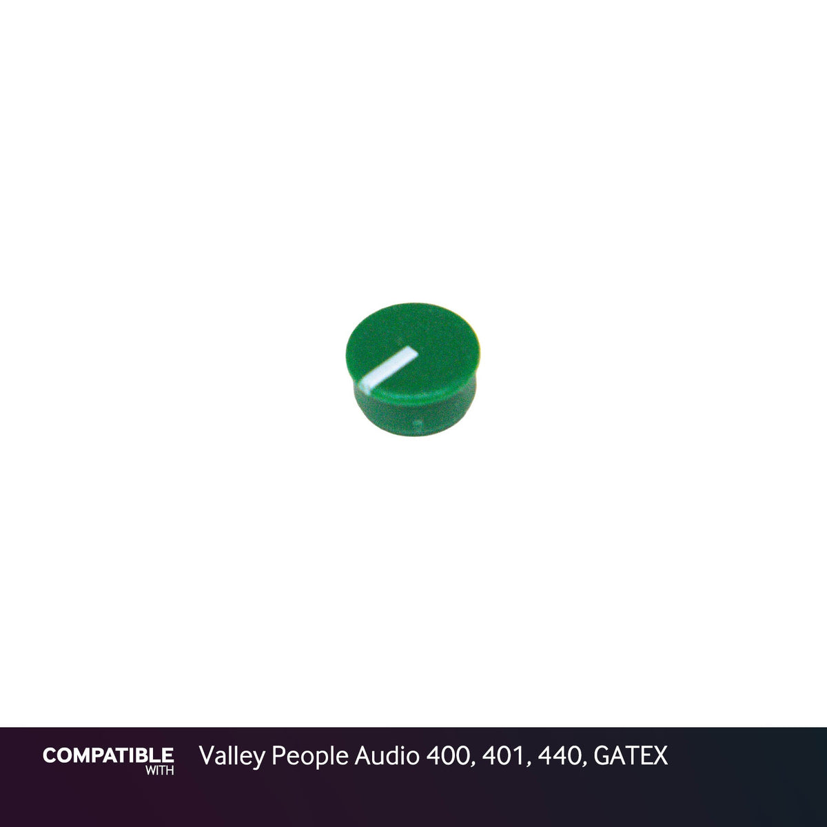Green Knob Cap for Valley People Audio 400, 401, 440, GATEX