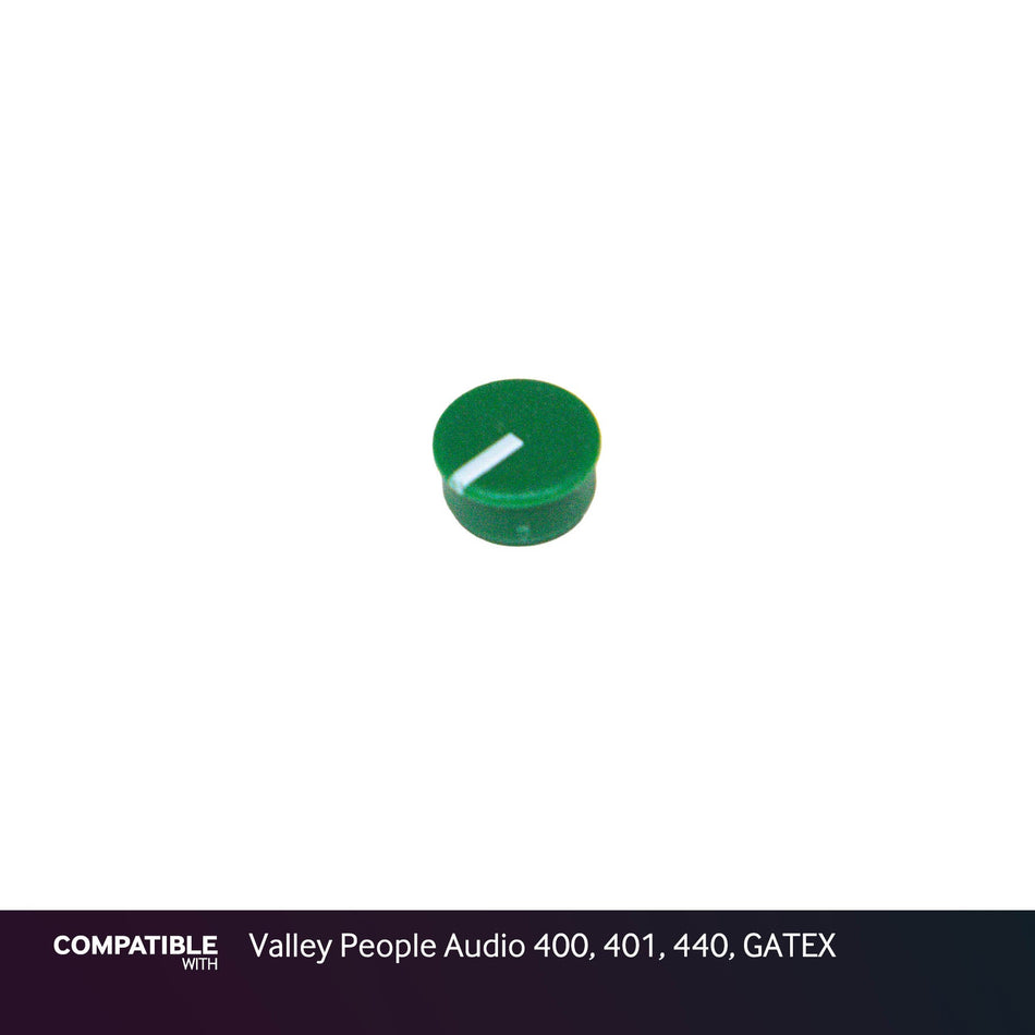 Green Knob Cap for Valley People Audio 400, 401, 440, GATEX