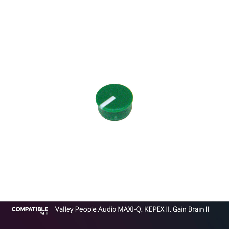 Green Knob Cap for Valley People Audio MAXI-Q, KEPEX II, Gain Brain II