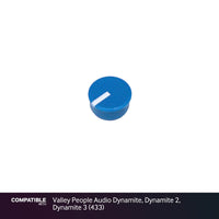 Blue Knob Cap for Valley People Audio Dynamite, Dynamite 2, Dynamite 3 (433)