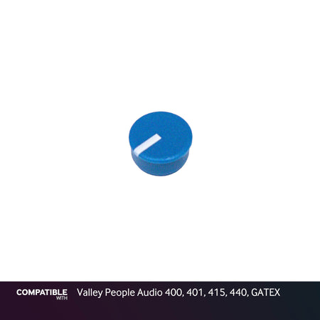 Blue Knob Cap for Valley People Audio 400, 401, 415, 440, GATEX