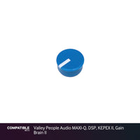 Blue Knob Cap for Valley People Audio MAXI-Q, DSP, KEPEX II, Gain Brain II
