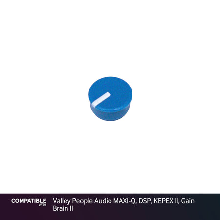Blue Knob Cap for Valley People Audio MAXI-Q, DSP, KEPEX II, Gain Brain II