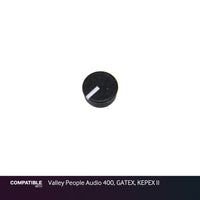 Black Knob Cap for Valley People Audio 400, GATEX, KEPEX II