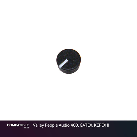 Black Knob Cap for Valley People Audio 400, GATEX, KEPEX II