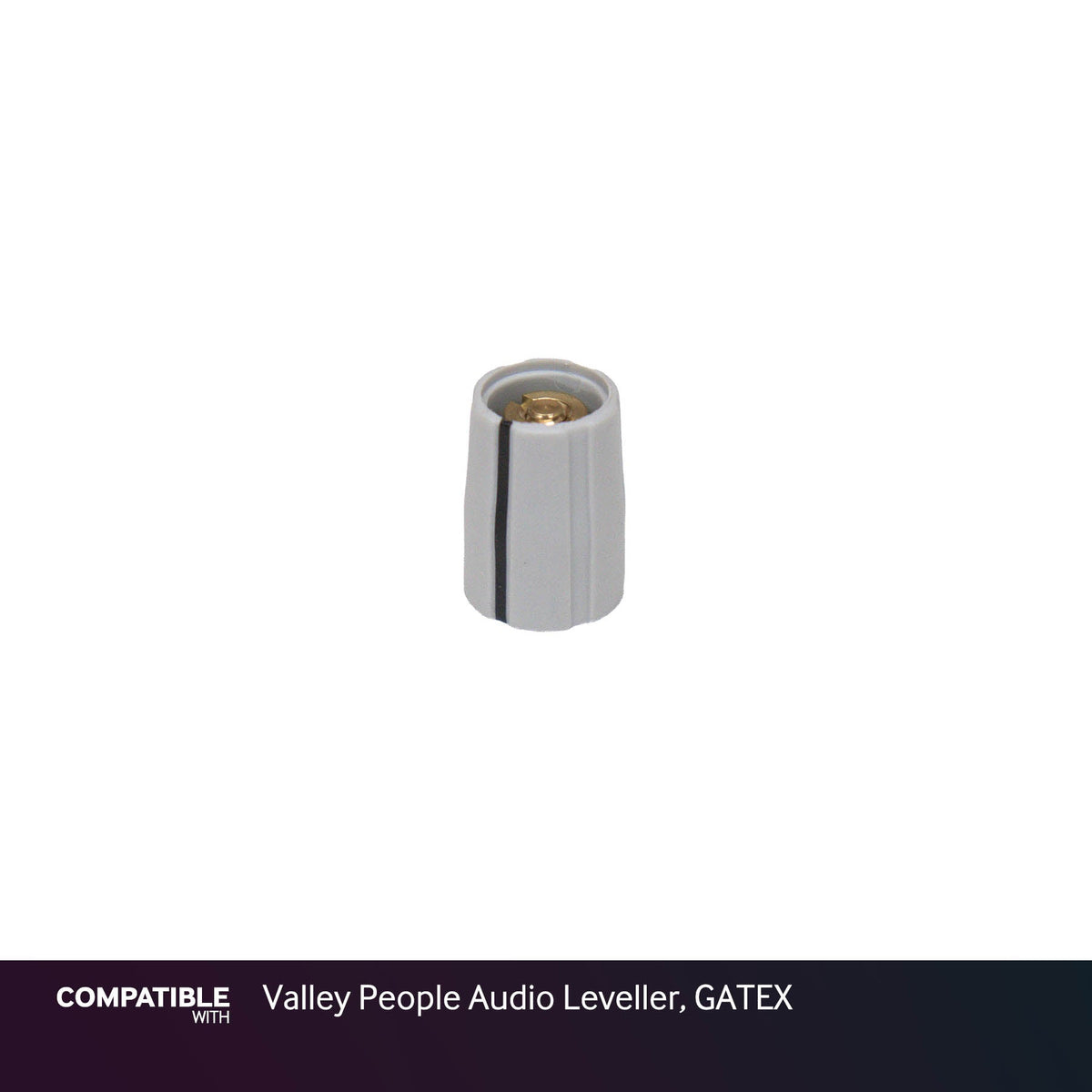 Gray Collet Knob with Line for Valley People Audio Leveller, GATEX