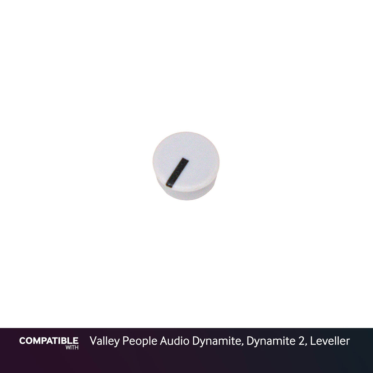 Gray Knob Cap for Valley People Audio Dynamite, Dynamite 2, Leveller