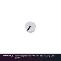 Gray Knob Cap for Valley People Audio 400, 401, 440, MAXI-Q, Gain Brain II