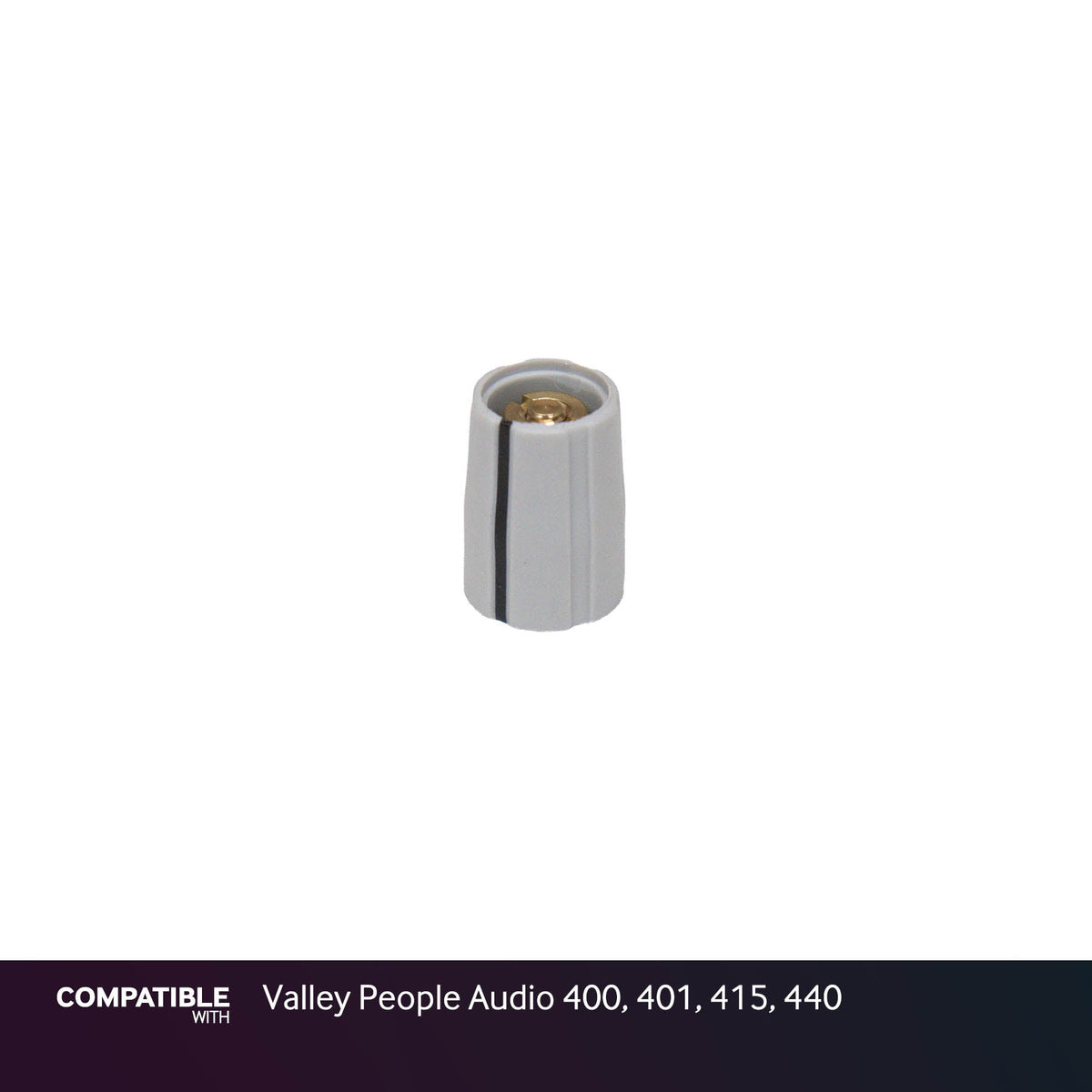 Gray Collet Knob with Line for Valley People Audio 400, 401, 415, 440