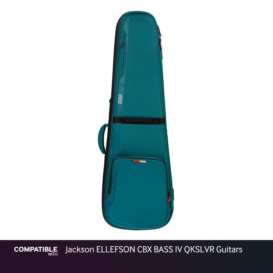 Gator Blue ICON Case for Jackson ELLEFSON CBX BASS IV QKSLVR Guitars