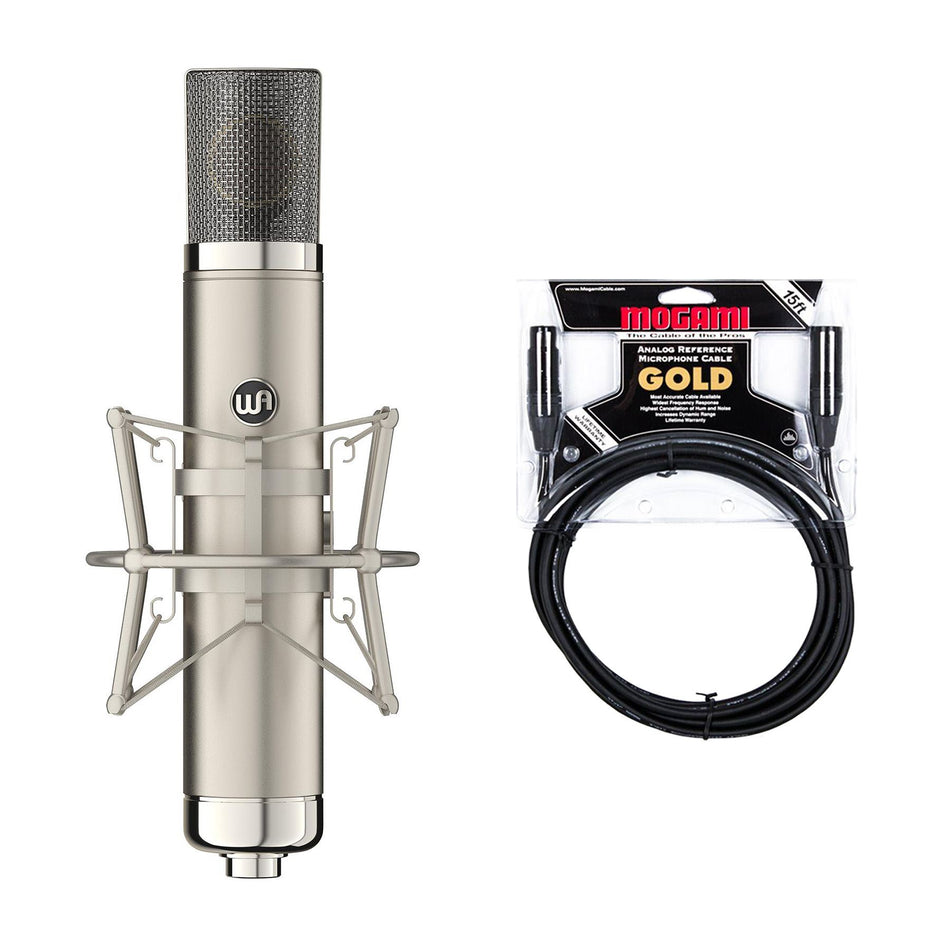 Warm Audio WA-CX12 Tube Condenser Microphone w/ Mogami Gold XLR Cable Bundle